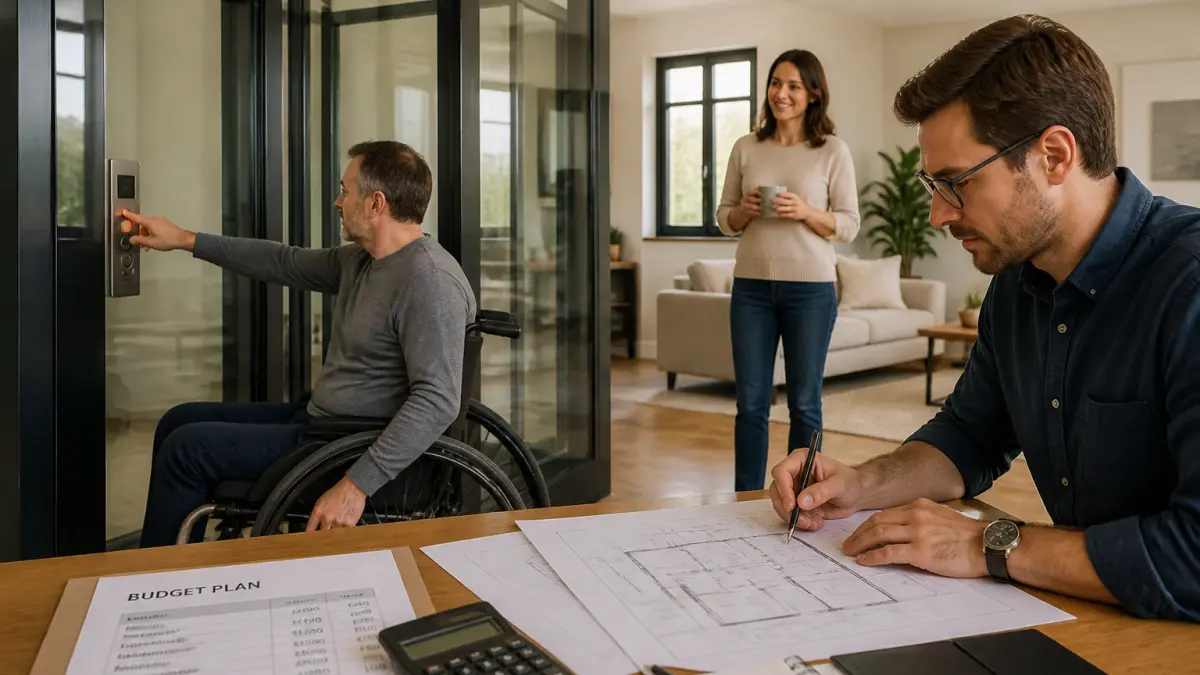 Ascenseur maison PMR : aides, normes et budget d'installation
