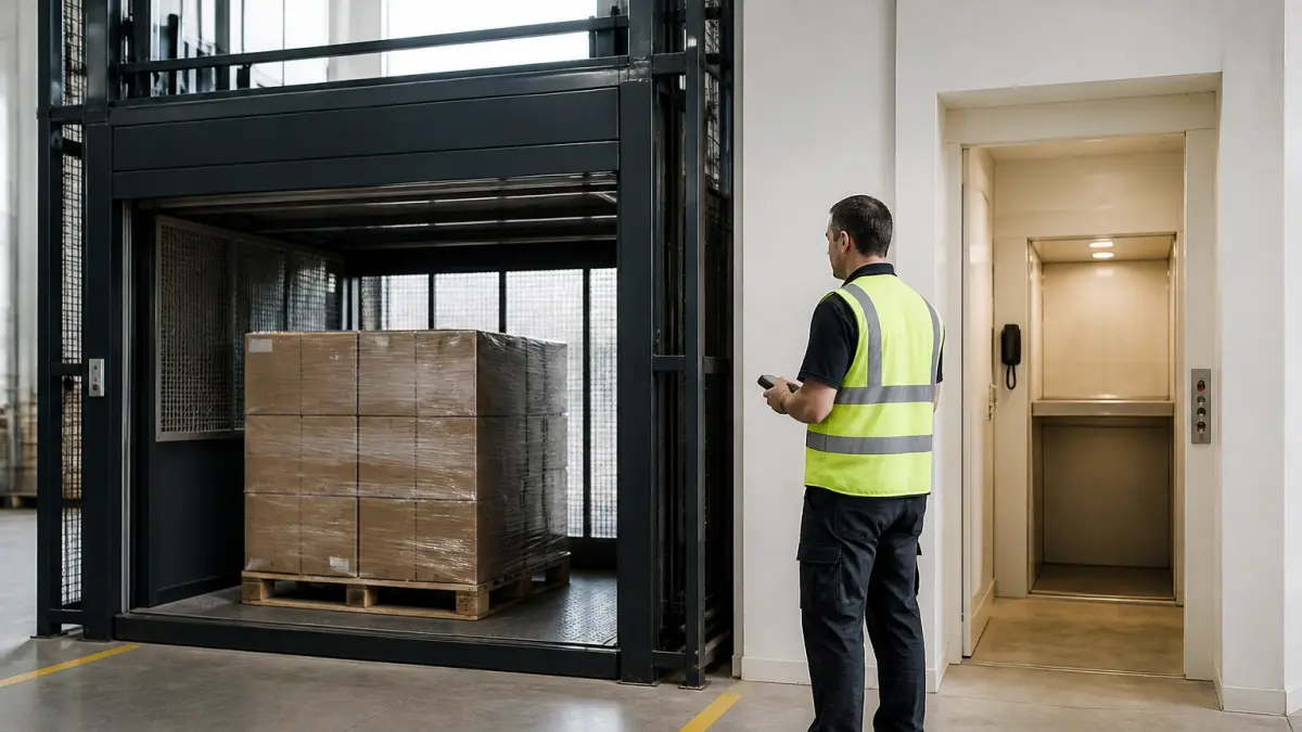 Monte-charge industriel vs monte-charge domestique : quelles différences ?