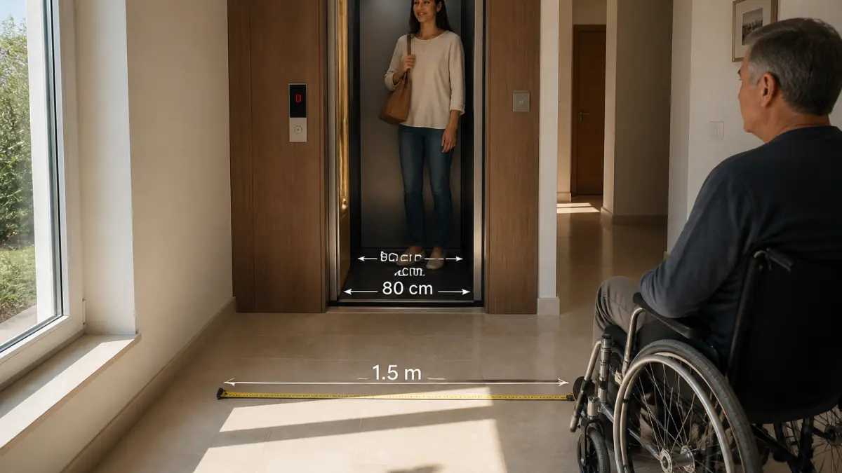 Ascenseur maison individuelle : quelles dimensions prévoir ?