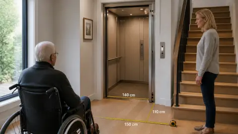 Ascenseur maison individuelle : quelles dimensions prévoir ?