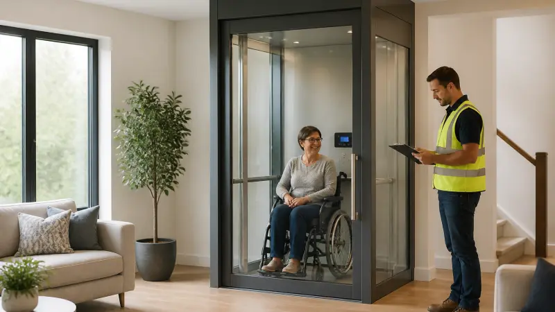 Ascenseur maison PMR : aides, normes et budget d'installation
